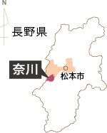 奈川の位置マップ
